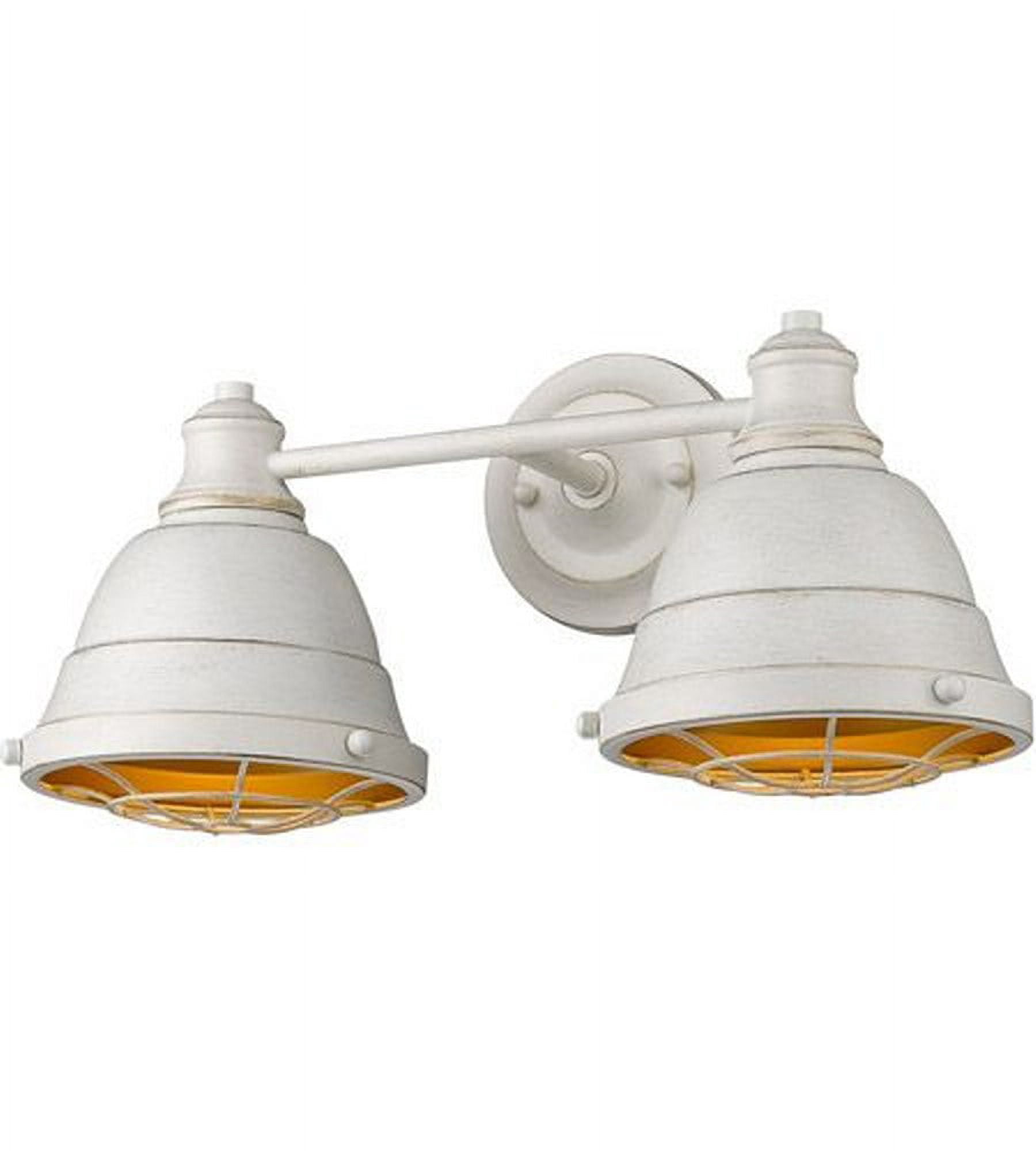 Golden Lighting Bartlett 2-light Vanity in French White