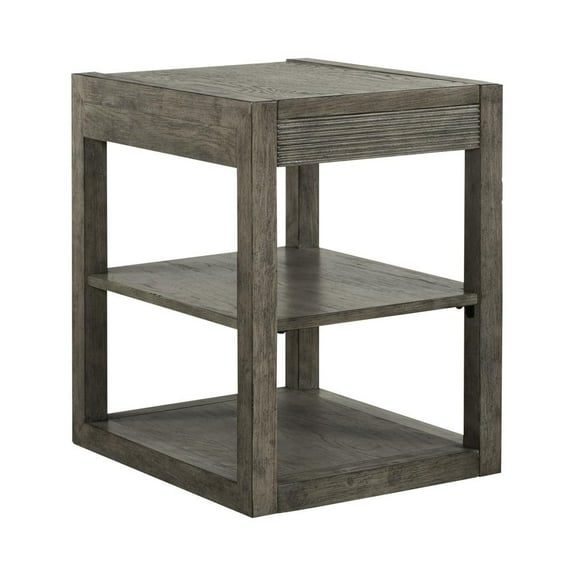 Bartlett Field Chairside Table in Dusty Taupe
