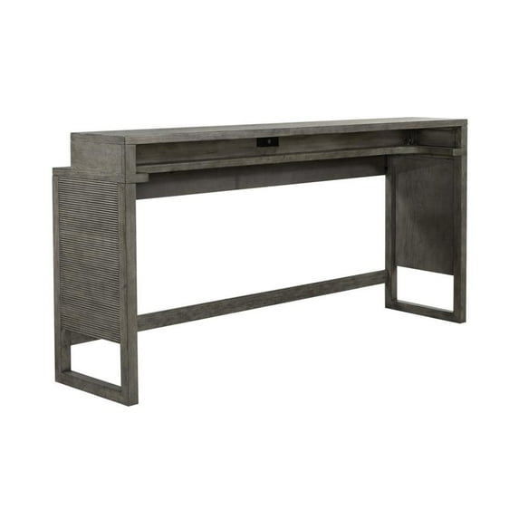 Liberty Furniture Industies, INC Liberty Furniture Bartlett Field Console Bar Table in Driftwood