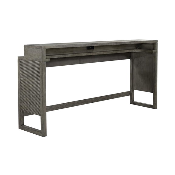 Liberty Furniture Industies, INC Liberty Furniture Bartlett Field Console Bar Table in Driftwood
