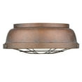 thumbnail image 1 of Golden Lighting Bartlett 2-light Flush Mount in Copper Patina, 1 of 4