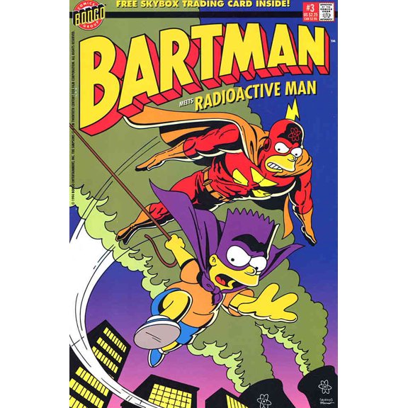 Bartman #3 (with card) VF ; Bongo Comic Book