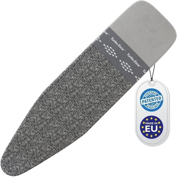 Bartnelli Ironing Board Cover and Pad Scorch-Resistant Replacement, 54"x15" Denim Gray, Premium Iron Board Cover Pad