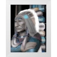 thumbnail image 1 of Bartola 19x24 White Modern Wood Framed Museum Art Print Titled - American I, 1 of 4