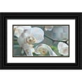 thumbnail image 1 of Bartola 24x15 Black Ornate Wood Framed with Double Matting Museum Art Print Titled - Checkered Orchid, 1 of 4
