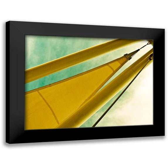 Bartola 24x19 Black Modern Framed Museum Art Print Titled - Sailing Tempe III