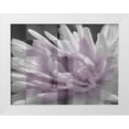 thumbnail image 1 of Bartola 24x19 White Modern Wood Framed Museum Art Print Titled - Checkered Dhalia, 1 of 4