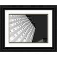 thumbnail image 1 of Bartola 32x25 Black Ornate Wood Framed with Double Matting Museum Art Print Titled - Skytower II Black and White, 1 of 4