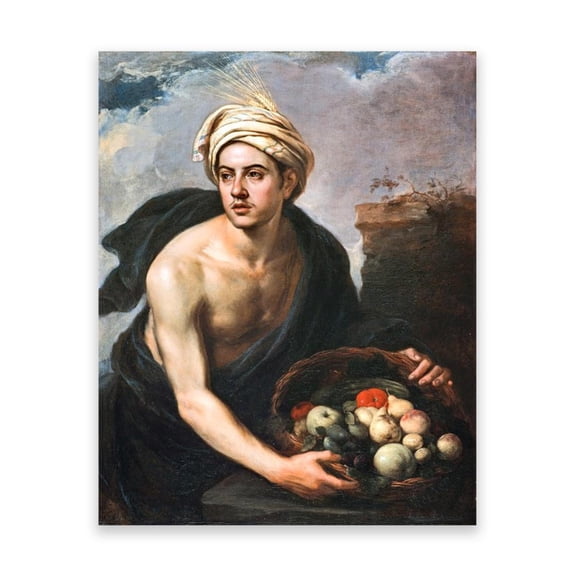 Bartolomé Esteban Murillo Poster and Print on Canvas- Young Man- Famous Reproduction Painting- Religion Wall Art Pictures for Living Room Decor