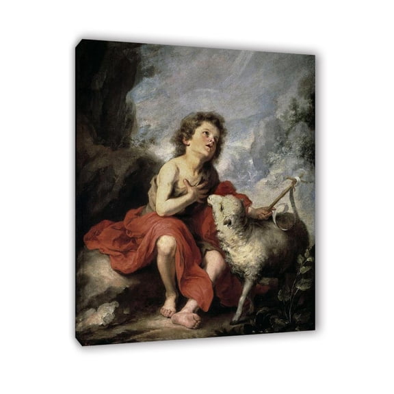 Bartolomé Esteban Murillo Poster and Print on Canvas- a Boy- Famous Reproduction Painting- Religion Wall Art Pictures for Living Room Decor