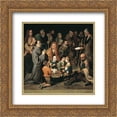thumbnail image 1 of Bartolome Esteban Murillo 2x Matted 20x20 Gold Ornate Framed Art Print 'St. Diego Giving Alms', 1 of 2