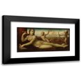 thumbnail image 1 of Bartolomeo Neroni 18x11 Black Modern Framed Museum Art Print Titled - Reclining Venus with Two Amorini, 1 of 5