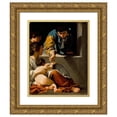 thumbnail image 1 of Bartolomeo Schedoni 15x18 Gold Ornate Wood Frame and Double Matted Museum Art Print Titled - Study for the ‘The Charity of St. Elizabeth’ (circa 1610), 1 of 4
