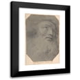 thumbnail image 1 of Bartolomeo Schedoni 17x24 Black Modern Framed Museum Art Print Titled - Head of a Bearded Man, Looking Up to the Right (ca. 1595-1615), 1 of 5