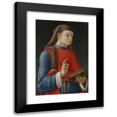 thumbnail image 1 of Bartolomeo Vivarini 13x18 Black Modern Framed Museum Art Print Titled - Saint Cosmas (Or Damian) (1460 - 1480), 1 of 5