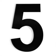 Barton 6-Inch Stainless Steel Floating House Number, Anti-Rust Exterior Address for Mailbox, Yard, Front Door, Black