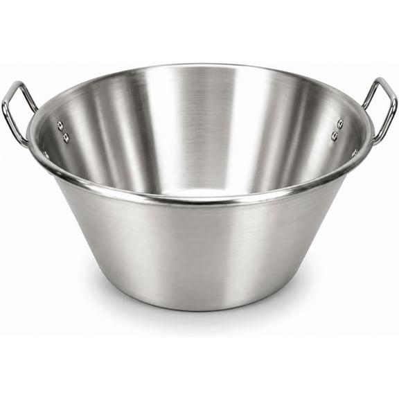 Barton 16" Stainless Steel Cazo para Carnitas, Mexican Wok Comal with Handles for Outdoor Cooking, Frying & Propane Burners