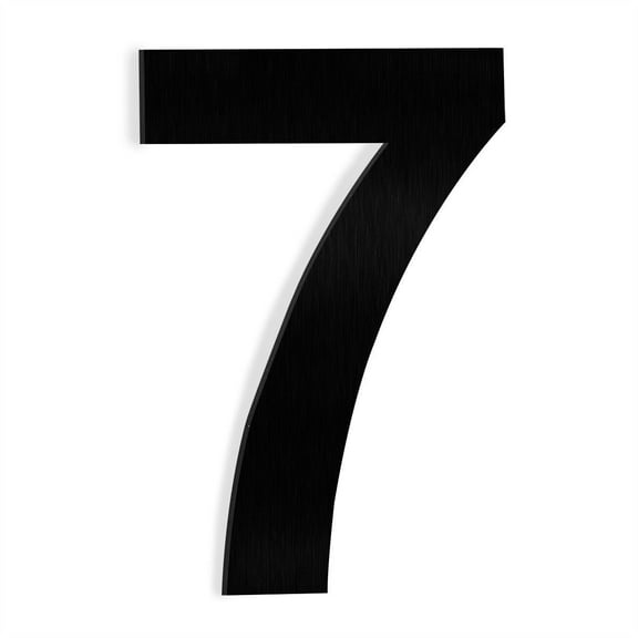 Barton 6 Inch Stainless Steel Floating House Number for Exterior Mailbox, Yard, Front Door