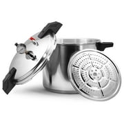 Barton 23 Quart Pressure Cook Stovetop Pressure Cooking Canner Dial Gauge Induction Compatible Rack