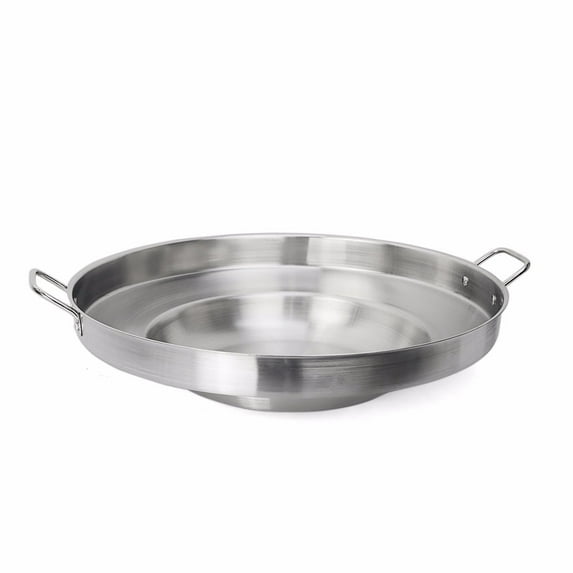 Barton Large Stainless Steel Concave Comal Coza, 23" Mexican Discada 23"