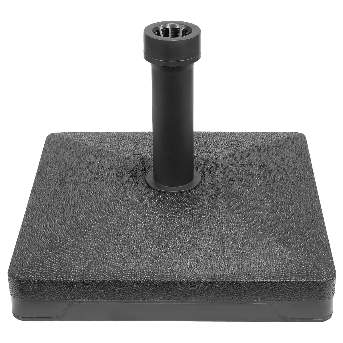 Barton 35 lb Fillable Patio Umbrella Base, Black HDPE Stand for 6–9 ft Umbrellas, Fits 1.25"–1.75" Poles, Sand or Water Filled