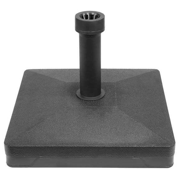 Barton 35 Pound Black Patio Umbrella Base, Weighted, Heavy Duty, 4-Inch Stem, Accommodates 1-1/4”- 1-3/4” Pole Sizes