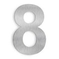 thumbnail image 1 of Barton 6 Inch Floating House Number "8" Stainless Steel Anti-Rust House Address Numbers for Outside, Mailbox Yard Home Front Door, Satin Finish, 1 of 5