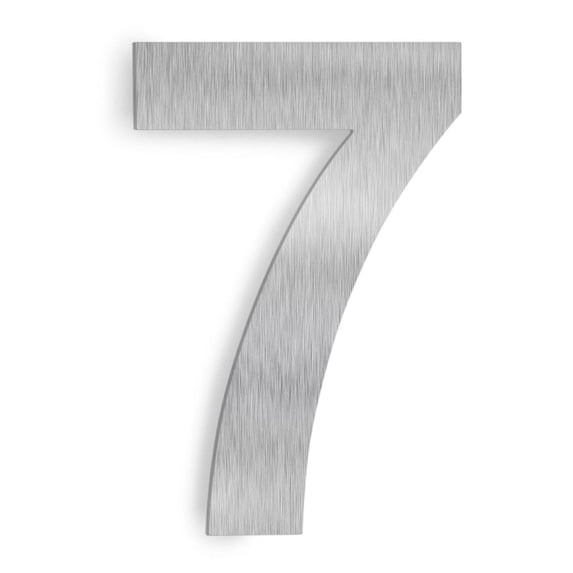 Barton 6 Inch Floating House Number "7" Stainless Steel Anti-Rust House Address Numbers for Outsid, Mailbox Yard Home Front Door, Satin Finish