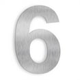 thumbnail image 1 of Barton 6 Inch Floating House Number "6" Stainless Steel Anti-Rust House Address Numbers for Outside, Mailbox Yard Home Front Door, Satin Finish, 1 of 5