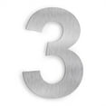 thumbnail image 1 of Barton 6 Inch Floating House Number "3" Stainless Steel Anti-Rust House Address Numbers for Outside, Mailbox Yard Home Front Door, Satin Finish, 1 of 5
