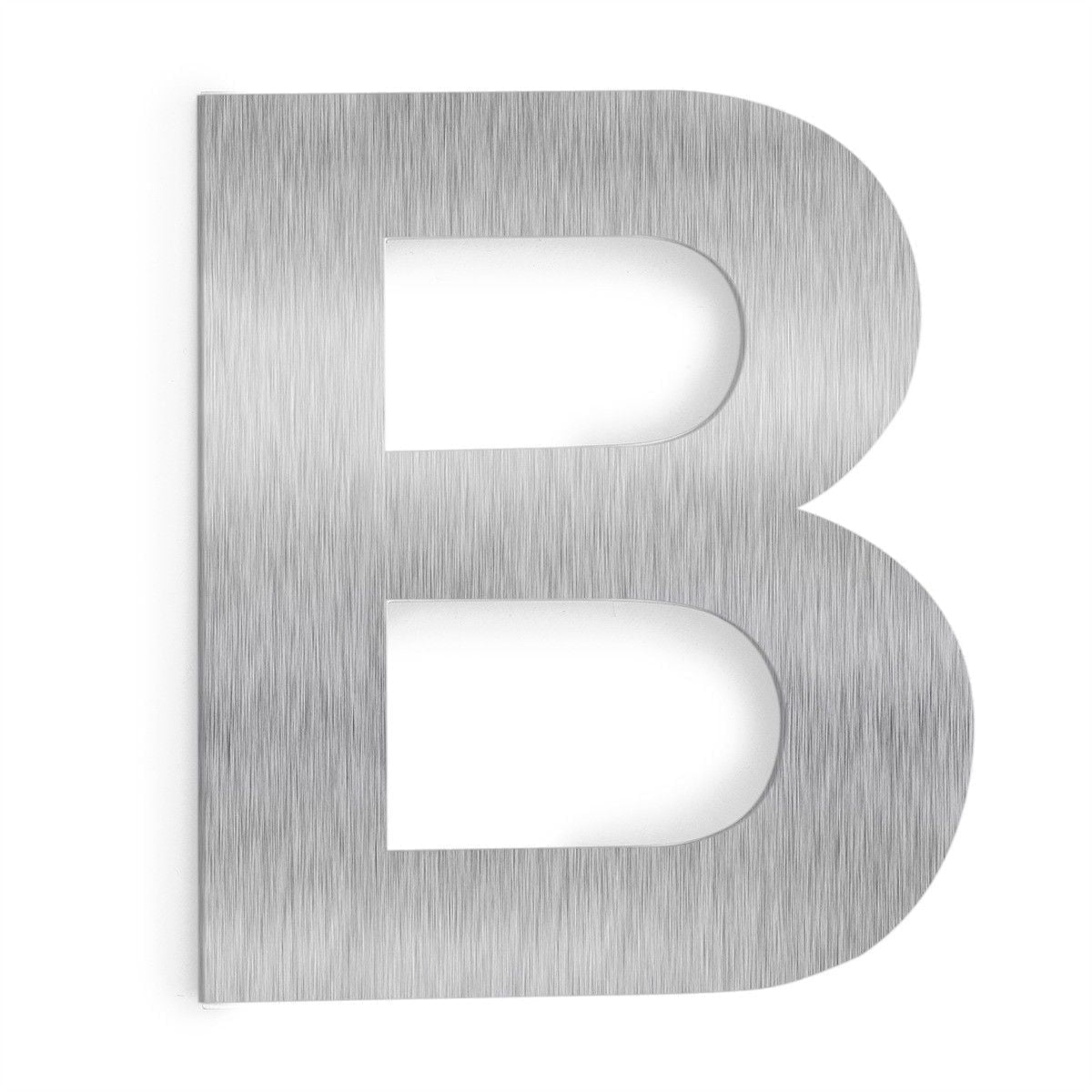 Barton 6" Silver Stainless Steel Floating Letter B