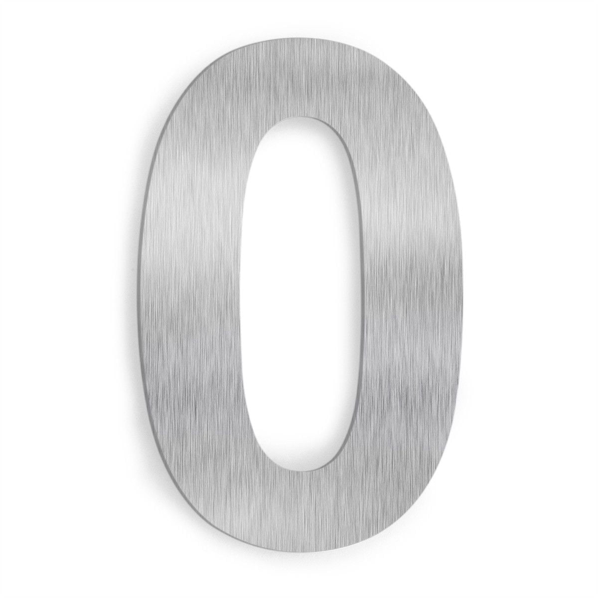 6'' Silver Stainless Steel Floating House Number Sign