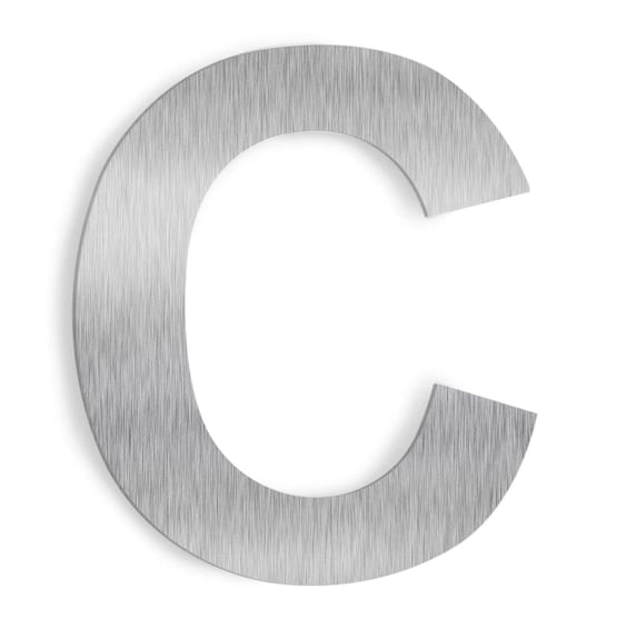 Barton 6 Inch Stainless Steel Floating House Number C for Mailbox, Yard, Home, Front Door