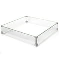 thumbnail image 1 of Barton Square Fire Pit Wind Guard 29.5 x 29.5 Inches Outdoor Safety Barrier with Aluminum Corners, 1 of 6