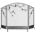 thumbnail image 1 of Barton Premium Fireplace Screen, 3-Panel 53" x 36" Decorative Tree Branch Freestanding Fireplace Cover, Decorative Spark Guard Gate, 1 of 4