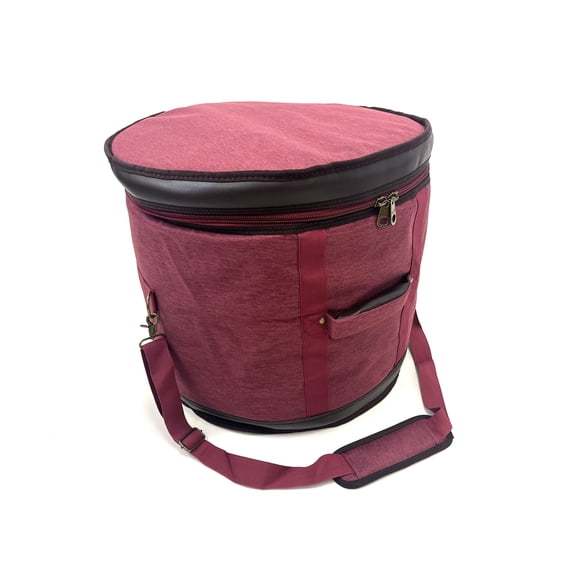 Barton GSP Premium Floor Tom Drum Bag, 14" x 14", Mulberry Truffle