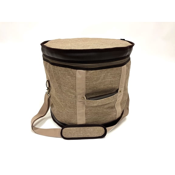 Barton GSP Premium Floor Tom Drum Bag, 16" x 16", Tawny Brown Oxford
