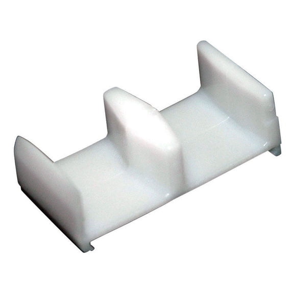 Barton Kramer 0.9375 in. H x 1.875 in. W White Shower Door Guide