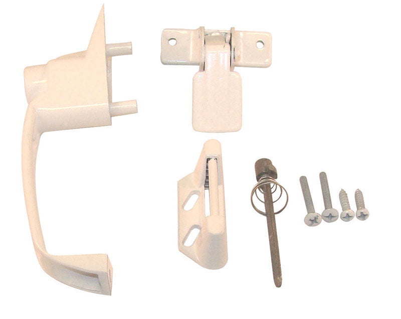 White Powder Coated Aluminum Patio Door Handle Set