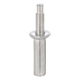 thumbnail image 1 of Barton Kramer 5661525 Mill Silver Steel Bi-fold Door Pivot, Pack of 2, 1 of 2