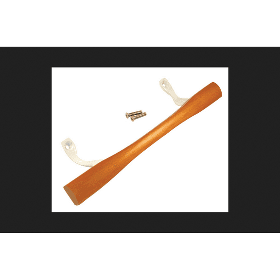 Barton Kramer White Side mount Sliding Door Handle Brown 1 pk