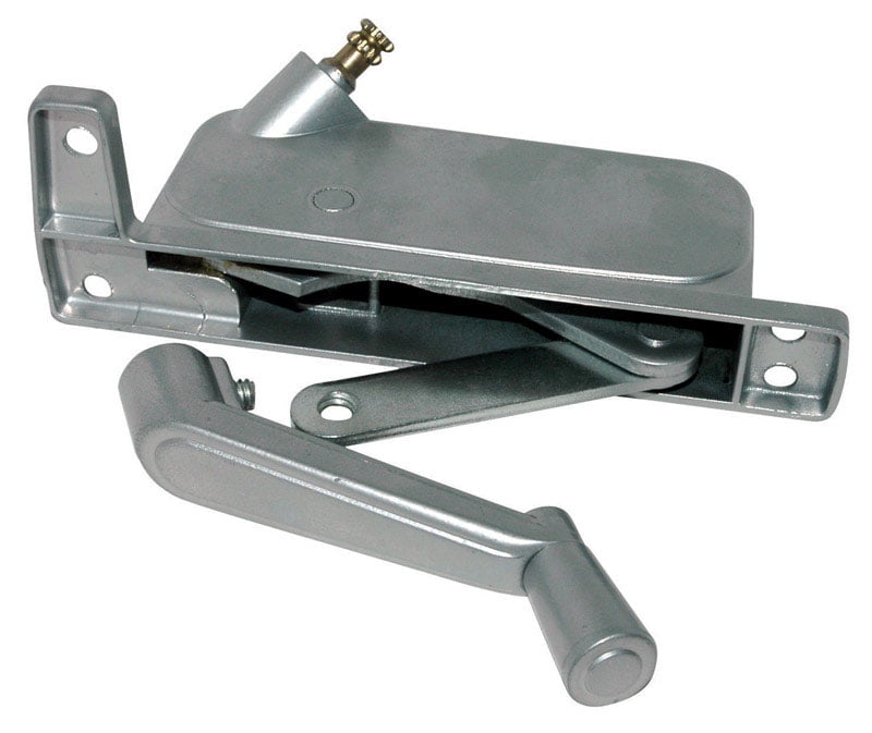Barton Kramer Silver Aluminum Right Awning Window Operator For V.E. Anderson Barton Kramer Silver Aluminum Right Awning Window Operator For V.E. Anderson