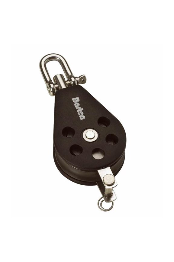 N02131 35 mm Plain Bearing Pulley Block Single Swivel Becket - Size 2