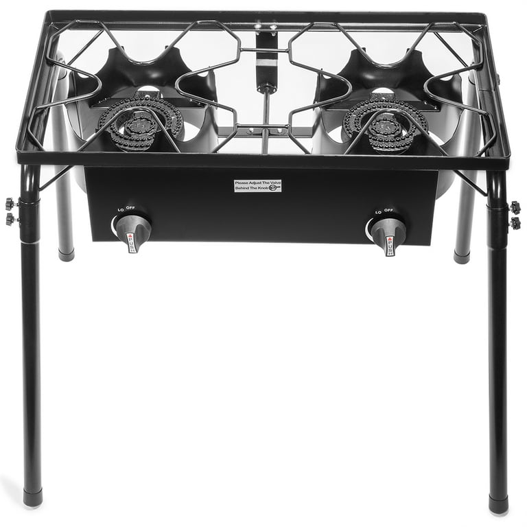 Double High Pressure Camp Stove with Steel Griddle - Metal Fusion, Inc.