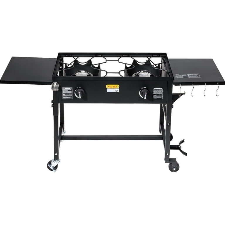 Barton 2 Burner Propane Camping Stove, 120,000 BTU Outdoor Gas