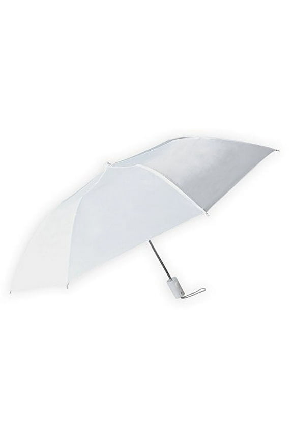 21" White Compact Rain Umbrella, Pack of 12