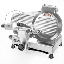 Barton Commercial Meat Slicer, 10" Electric Food Slicer, Semi-Auto 250W Stainless Steel Deli Meat Slicer, Adjustable Thickness for Meat, Cheese, Veggies, Ham, Fruit