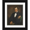 thumbnail image 1 of Barton Stone Hays 19x24 Black Ornate Framed Double Matted Museum Art Print Titled: Portrait of Dr. Lewis D. Lyons (1855), 1 of 5