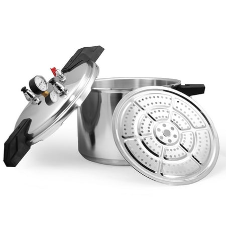 Barton 16-Quart Pressure Cooker Stainless Steel Pressure Canner, With Release Valve, Compatible with Gas, Electric & Induction Cooking, Fast Cooking Stove Top Pot
