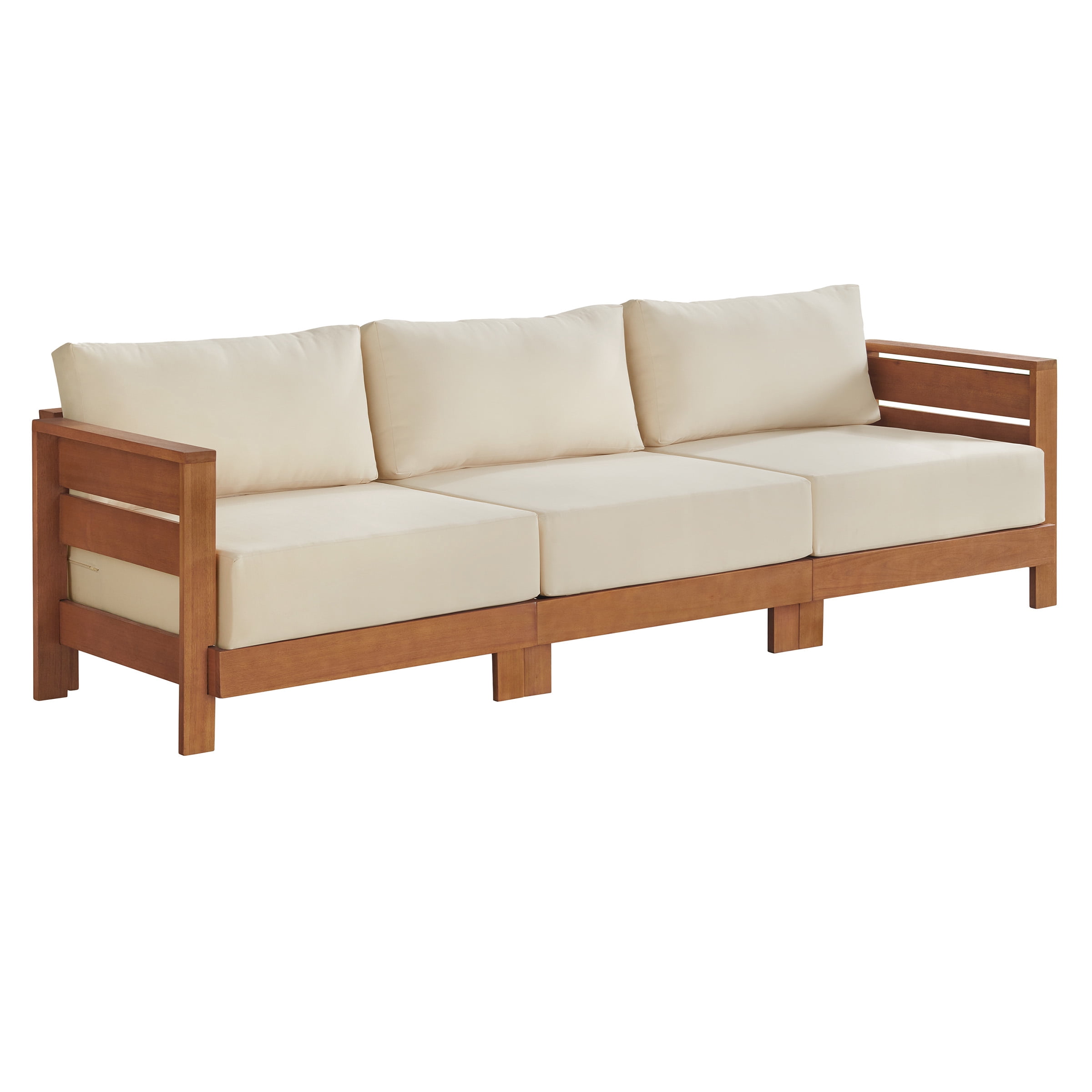 Barton Weather-Resistant 3-Person Outdoor Couch with Stain-Resistant and Fade-Proof Cushions